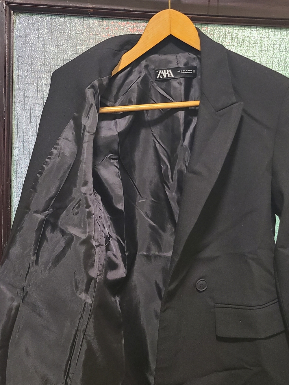 ZARA Black Men's Blazer - Single-Breasted Tailored Look